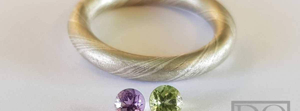 Mokume-gane ring met amethyst of peridot.jpg